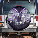 Custom Melbourne Storm Spare Tire Cover Lightning Warrior Polynesia Islander Rugby Mascot