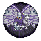 Custom Melbourne Storm Spare Tire Cover Lightning Warrior Polynesia Islander Rugby Mascot