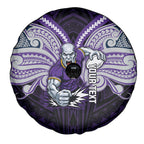 Custom Melbourne Storm Spare Tire Cover Lightning Warrior Polynesia Islander Rugby Mascot