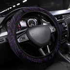 Melbourne Storm Steering Wheel Cover Lightning Warrior Polynesia Islander Rugby Mascot
