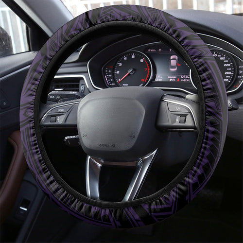 Melbourne Storm Steering Wheel Cover Lightning Warrior Polynesia Islander Rugby Mascot