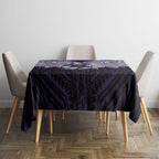 Custom Melbourne Storm Tablecloth Lightning Warrior Polynesia Islander Rugby Mascot