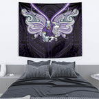 Custom Melbourne Storm Tapestry Lightning Warrior Polynesia Islander Rugby Mascot