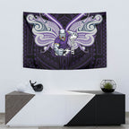 Custom Melbourne Storm Tapestry Lightning Warrior Polynesia Islander Rugby Mascot