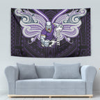 Custom Melbourne Storm Tapestry Lightning Warrior Polynesia Islander Rugby Mascot