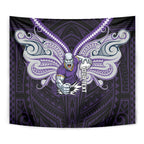 Custom Melbourne Storm Tapestry Lightning Warrior Polynesia Islander Rugby Mascot