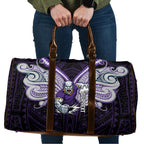 Custom Melbourne Storm Travel Bag Lightning Warrior Polynesia Islander Rugby Mascot