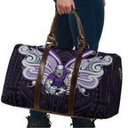 Custom Melbourne Storm Travel Bag Lightning Warrior Polynesia Islander Rugby Mascot