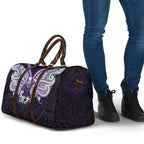 Custom Melbourne Storm Travel Bag Lightning Warrior Polynesia Islander Rugby Mascot