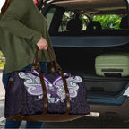 Custom Melbourne Storm Travel Bag Lightning Warrior Polynesia Islander Rugby Mascot