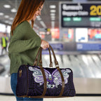 Custom Melbourne Storm Travel Bag Lightning Warrior Polynesia Islander Rugby Mascot