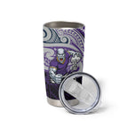 Custom Melbourne Storm Tumbler Cup Lightning Warrior Polynesia Islander Rugby Mascot
