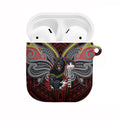 Custom Penrith Panthers AirPods Case Black Panther Warrior Polynesia Islander Rugby Mascot
