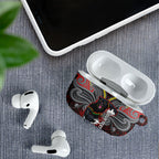 Custom Penrith Panthers AirPods Case Black Panther Warrior Polynesia Islander Rugby Mascot