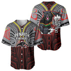Custom Penrith Panthers Baseball Jersey Black Panther Warrior Polynesia Islander Rugby Mascot