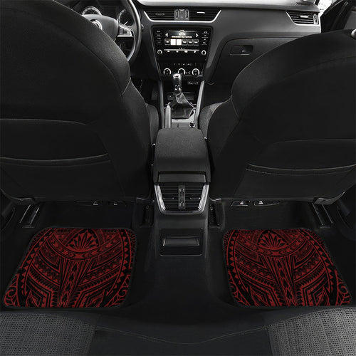 Custom Penrith Panthers Car Mats Black Panther Warrior Polynesia Islander Rugby Mascot