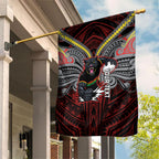Custom Penrith Panthers Garden Flag Black Panther Warrior Polynesia Islander Rugby Mascot