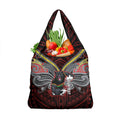 Custom Penrith Panthers Grocery Bag Black Panther Warrior Polynesia Islander Rugby Mascot