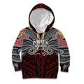 Custom Penrith Panthers Kid Hoodie Black Panther Warrior Polynesia Islander Rugby Mascot