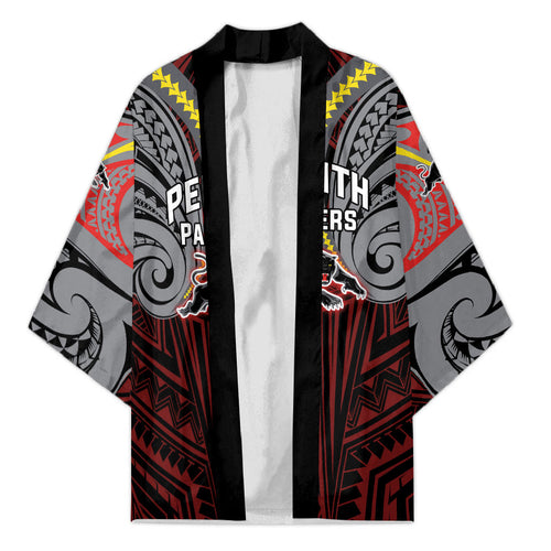 Custom Penrith Panthers Kimono Black Panther Warrior Polynesia Islander Rugby Mascot