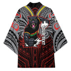 Custom Penrith Panthers Kimono Black Panther Warrior Polynesia Islander Rugby Mascot