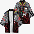 Custom Penrith Panthers Kimono Black Panther Warrior Polynesia Islander Rugby Mascot
