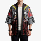 Custom Penrith Panthers Kimono Black Panther Warrior Polynesia Islander Rugby Mascot