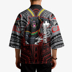 Custom Penrith Panthers Kimono Black Panther Warrior Polynesia Islander Rugby Mascot