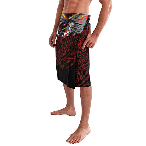 Custom Penrith Panthers Lavalava Black Panther Warrior Polynesia Islander Rugby Mascot