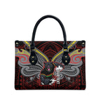 Custom Penrith Panthers Leather Bag Black Panther Warrior Polynesia Islander Rugby Mascot