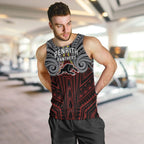 Custom Penrith Panthers Men Tank Top Black Panther Warrior Polynesia Islander Rugby Mascot