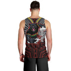 Custom Penrith Panthers Men Tank Top Black Panther Warrior Polynesia Islander Rugby Mascot