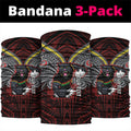Custom Penrith Panthers Neck Gaiter Black Panther Warrior Polynesia Islander Rugby Mascot
