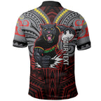 Custom Penrith Panthers Polo Shirt Black Panther Warrior Polynesia Islander Rugby Mascot