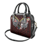 Custom Penrith Panthers Shoulder Handbag Black Panther Warrior Polynesia Islander Rugby Mascot