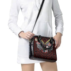 Custom Penrith Panthers Shoulder Handbag Black Panther Warrior Polynesia Islander Rugby Mascot