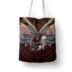 Custom Penrith Panthers Tote Bag Black Panther Warrior Polynesia Islander Rugby Mascot