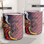 Personalised Adelaide Crows Laundry Basket Trippy Psychedelic Abstract Art Mascot Football Fans