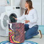 Personalised Adelaide Crows Laundry Basket Trippy Psychedelic Abstract Art Mascot Football Fans