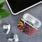 Personalised Adelaide Crows AirPods Case Trippy Psychedelic Abstract Art Mascot Football Fans