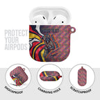 Personalised Adelaide Crows AirPods Case Trippy Psychedelic Abstract Art Mascot Football Fans