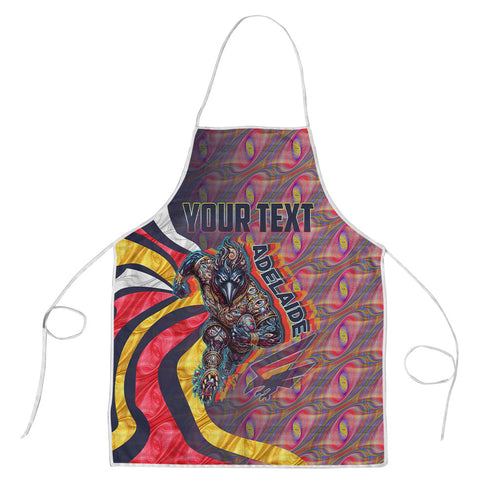 Personalised Adelaide Crows Apron Trippy Psychedelic Abstract Art Mascot Football Fans