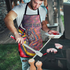 Personalised Adelaide Crows Apron Trippy Psychedelic Abstract Art Mascot Football Fans