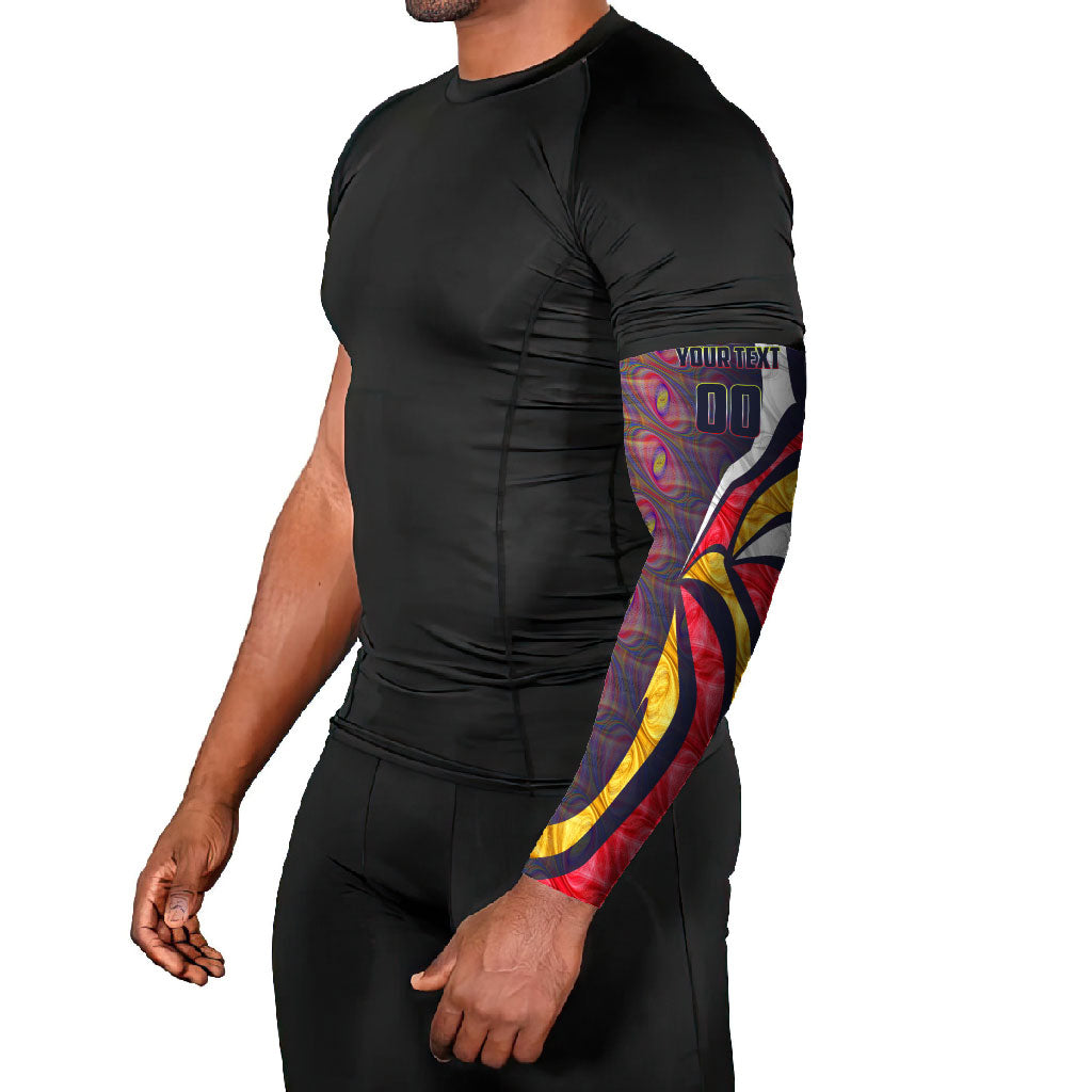 Personalised Adelaide Crows Arm Sleeves Trippy Psychedelic Abstract Art Mascot Football Fans