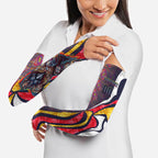 Personalised Adelaide Crows Arm Sleeves Trippy Psychedelic Abstract Art Mascot Football Fans