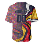 Personalised Adelaide Crows Baseball Jersey Trippy Psychedelic Abstract Art Mascot Football Fans