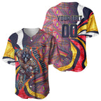 Personalised Adelaide Crows Baseball Jersey Trippy Psychedelic Abstract Art Mascot Football Fans