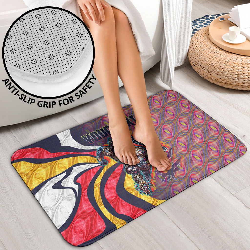 Personalised Adelaide Crows Bathroom Set Trippy Psychedelic Abstract Art Mascot Football Fans