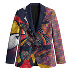 Personalised Adelaide Crows Blazer Trippy Psychedelic Abstract Art Mascot Football Fans