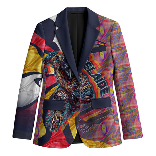 Personalised Adelaide Crows Blazer Trippy Psychedelic Abstract Art Mascot Football Fans